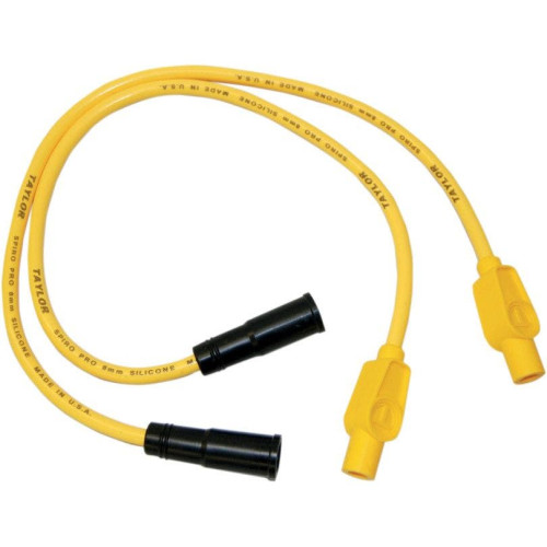 PartzBiz HD: 4402581-Sumax Taylor 8mm Spiro-Pro Yellow Colored Spark Plug Wires Set Harley 99-08 FLH | 20434