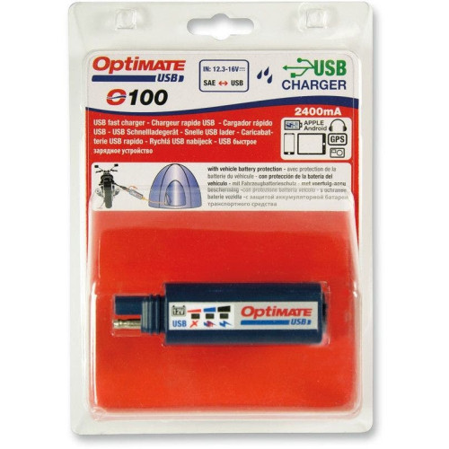 PartzBiz HD: 4402547-Tecmate O100 เพิ่มประสิทธิภาพ SAE เป็น USB Power Outlet กล้อง GPS สำหรับโทรศัพท์มือถือขนาดกะทัดรัด