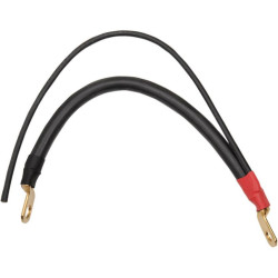 PartzBiz HD DS21130056 - Terry Components 10" Positive 4 Gauge Universal Battery Cable w/ Auxillary Wire | 21010