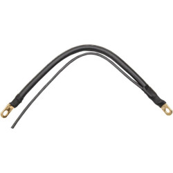 PartzBiz HD DS21130064 - Terry Components 12" Negative 4 Gauge Universal Battery Cable w/ Auxillary Wire | 21112