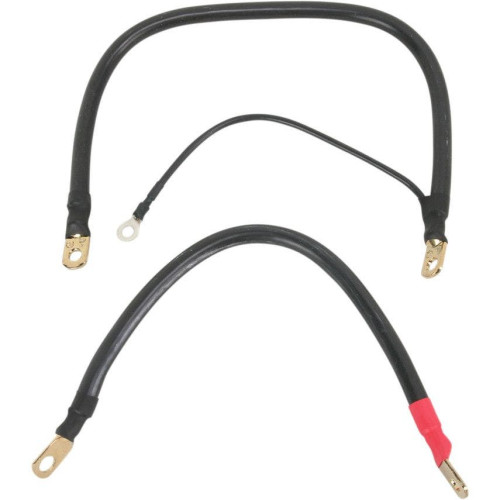 PartzBiz HD: 4402527-Terry Components 4 Gauge Complete Battery Cable Kits Harley 07 FLHT w/ Aux Wire | 22040