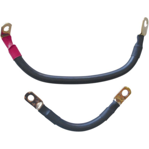 PartzBiz HD: 4402533-Terry Components 4 Gauge Complete Battery Cable Kits Harley 89-07 Softail | 22045