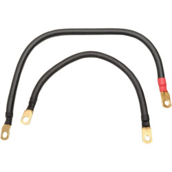 PartzBiz HD DSDS242141 - Terry Components 4 Gauge Complete Battery Cable Kits Harley 91-05 Dyna | 22065
