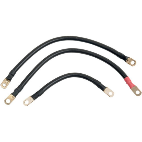 PartzBiz HD: 4402536-Terry Components 4 Gauge Complete Battery Cable Kits Harley 93-06 FLH Touring | 22050