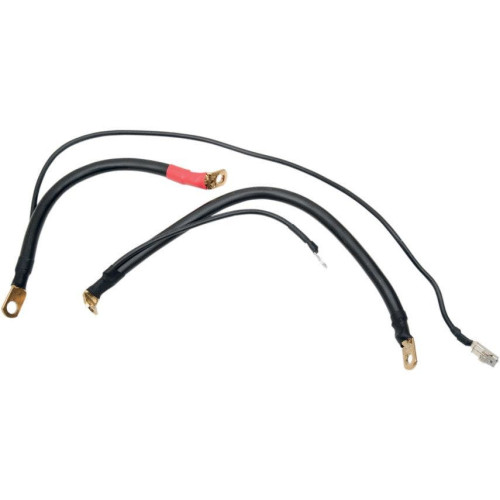 PartzBiz HD: 4402537-Terry Components 4 Gauge Complete Battery Cable Kits Harley FL 09-16 w/ Aux Wire | 22090
