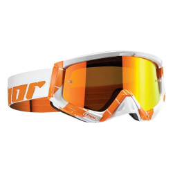 PartzBiz HD DS26011937 - Thor MX Motocross Adult Size Chase Orange/White Sniper Goggles 2601-1937 26011937