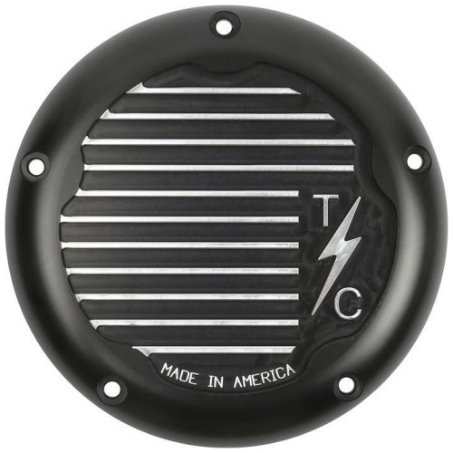 PartzBiz HD: 4402518-Thrashin Supply Black 5 Hole Derby Cover Finned Harley M8 Touring 17-Up PartzBiz HD: 4402518-Thrashin Supply Black 5 Hole Derby Cover Finned Harley M8 Touring 17-Up