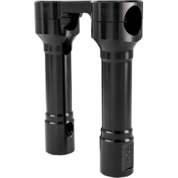 PartzBiz HD DS06021246 - Thrashin Supply Black 6" Hole Shot Risers Internal Wiring 3.5" Center Harley