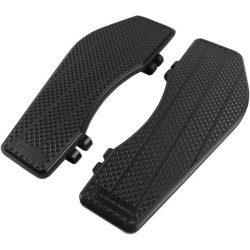 PartzBiz HD DS16210844 - Thrashin Supply Black Billet Aluminum Front Driver Floorboards Harley FL 83-18 | TSC-2200-1