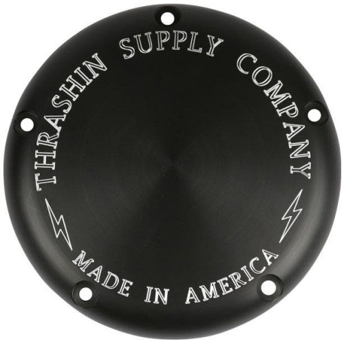 PartzBiz HD: 4402488-Thrashin Supply Black Billet Derby Cover TSC-3014-4 Harley M8 Softail 18-Up