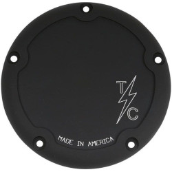 PartzBiz HD DS11070643 - Thrashin Supply Black Dished Billet Derby Cover TSC-3013-4 Harley Softail 18-Up PartzBiz HD DS11070643 - Thrashin Supply Black Dished Billet Derby Cover TSC-3013-4 Harley Softail 18-Up