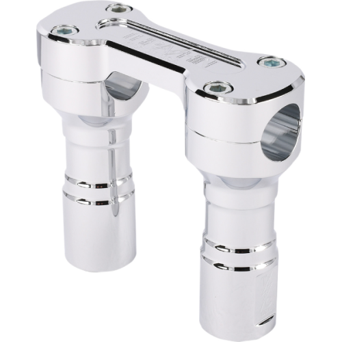 PartzBiz HD: 4402462-Thrashin Supply Chrome 4 ” Hole Shot Risers สายไฟภายใน 3.5 ” Center Harley