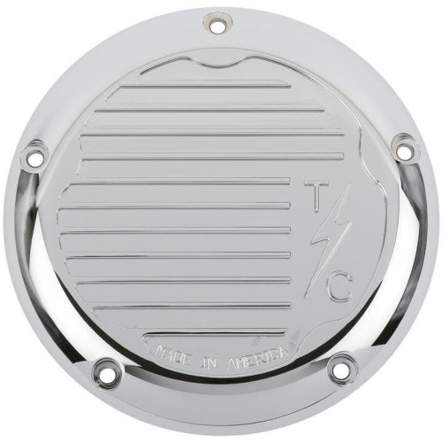 PartzBiz HD: 4402464-Thrashin Supply Chrome 5 Hole Derby Cover Dished Harley M8 Touring 17-Up PartzBiz HD: 4402464-Thrashin Supply Chrome 5 Hole Derby Cover Dished Harley M8 Touring 17-Up