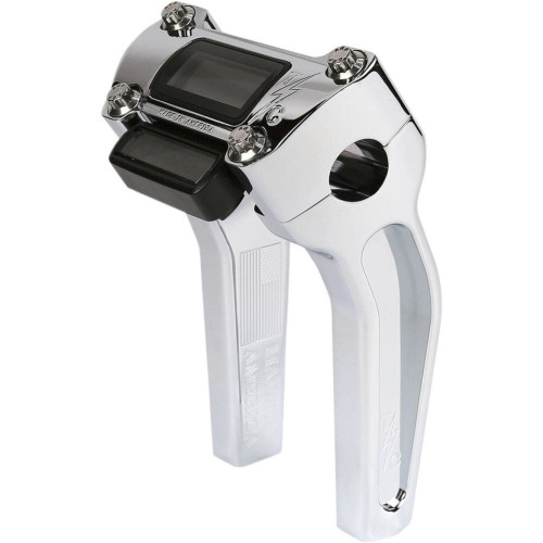 PartzBiz HD: 4402466-Thrashin Supply Chrome 6.5 ” พร้อมคัทเอาท์แฮนด์ Pullback Riser TSC-6500-3 0602-1055 06021055 bar custom harley davidson
