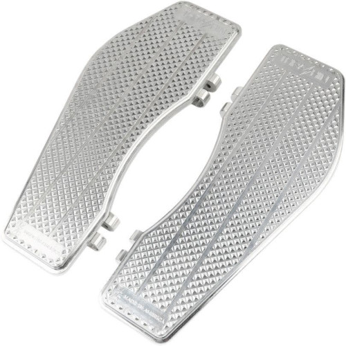 PartzBiz HD: 4402448-Thrashin Supply Co Raw Billet Aluminium พื้นคนขับด้านหน้า Harley FL 83-18 | ทีเอสซี-2200-0