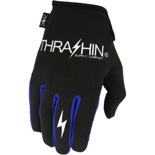 PartzBiz HD: 4402457-Thrashin Supply Company Black/Blue Stealth Motorcycle Gloves PartzBiz HD: 4402457-Thrashin Supply Company Black/Blue Stealth Motorcycle Gloves
