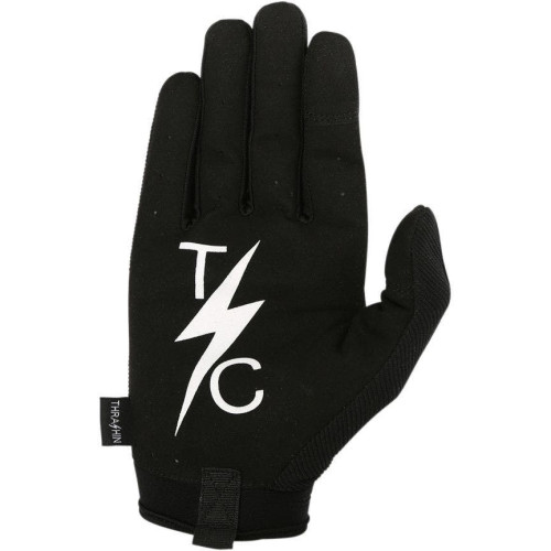 PartzBiz HD: 4402458-Thrashin Supply Company Black Covert V2 Motorcycle Gloves