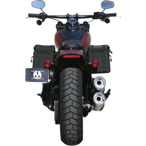 PartzBiz HD: 4402459-Thrashin Supply Company Black Escape Saddlebags Touring Luggage TSB-0003 Water Resistant Handlebar Storage Bag trip travel cargo luggage pack motorcycle bike harley chopper street tool accessories 3501-1365 35011365