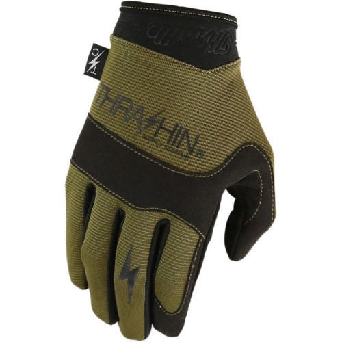 PartzBiz HD: 4402437-Thrashin Supply Company Green Covert V2 Motorcycle Gloves PartzBiz HD: 4402437-Thrashin Supply Company Green Covert V2 Motorcycle Gloves