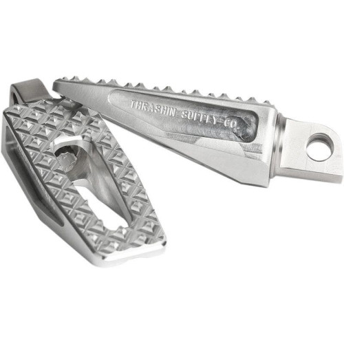 PartzBiz HD: 4402403-Thrashin Supply Company Raw P-54 REAR Pegs Slims Grip '18 Harley FX TSC-2029-0 1620-1764 16201764