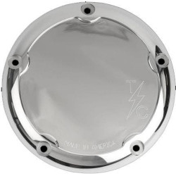 PartzBiz HD DS11070588 - Thrashin Supply Polished Silver Dished Billet Derby Cover 5-Hole Evo TSC-3011-2 1107-0588 11070588 PartzBiz HD DS11070588 - Thrashin Supply Polished Silver Dished Billet Derby Cover 5-Hole Evo TSC-3011-2 1107-0588 11070588