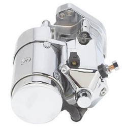 PartzBiz HD MW70-227 - Thunder Fire Chrome 2.0KW Side Angled Post Starter 89-06 Harley Big Twin 70-227 