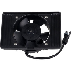 PartzBiz HD ZPEA7000 - ThunderMax EA7000 Black Plug-N-Play Oil Cooler Fan Kit Harley FL Touring 17-Up miwaukee Eight M8 Best new upgrade replacement engine cooler performance bagger dresser