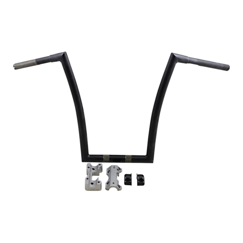 PartzBiz HD: 4402327-Todd's Cycle 17 ” Rise Flat Black 1-1/4 ” แฮนด์สำหรับ Harley Road Glide 15-23 | 0601-3993