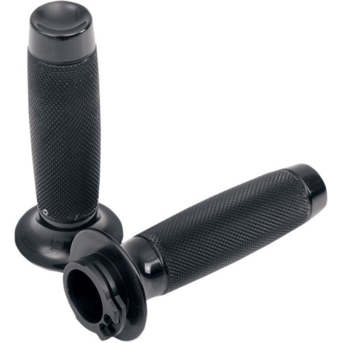 PartzBiz HD: 4402332-Todds Cycle Aluminium Moto Black Hand Grips พร้อม Knurl Harley Cable Throttle 84-17 | เอ็มจีเค-2 PartzBiz HD: 4402332-Todds Cycle Aluminium Moto Black Hand Grips พร้อม Knurl Harley Cable Throttle 84-17 | เอ็มจีเค-2