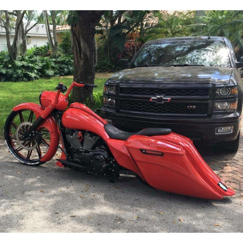 PartzBiz HD: 4402309-Top Shop 7.5" Money Maker NON CVO Rear Stretched Fender Kit Harley 14-23 PartzBiz HD: 4402309-Top Shop 7.5" Money Maker NON CVO Rear Stretched Fender Kit Harley 14-23