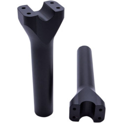 PartzBiz HD DS06020816 - Trask Assault Series Reverse Cut 8 ” Rise 1 1/4 ” ไรเซอร์แฮนด์ Harley & Custom | TM-8601-8RC