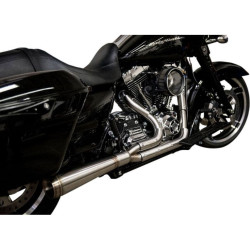 PartzBiz HD DS18002206 - Trask Assault Straight 2 Into 1 Full System Exhaust Harley Milwaukee 8 FL 17-18 | TM-5010