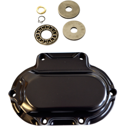 PartzBiz HD DS11070407 - Trask Black Hydraulic Clutch Actuator ด้านข้าง 6 หลุม Harley Big Twin 06-18