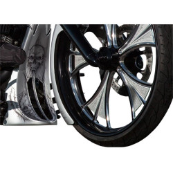 PartzBiz HD DS05040272 - Trask Chin Scoop Spoiler For Harley FLH/T Touring W/ Raked Front End 98-08 | TM-2098