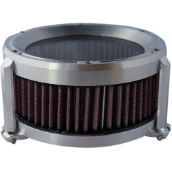 PartzBiz HD DS10102048 - Trask Raw Machined Assault Charge Stage 1 เครื่องฟอกอากาศไหลสูง Harley FLH TBW 08-16