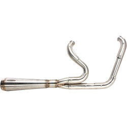 PartzBiz HD DS18002209 - Trask Stainless Steel Assault Series 2-1 2 Into 1 Exhaust Harley Dyna 06-17 FXD | TM-5020