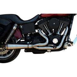 PartzBiz HD DS18002208 - Trask Stainless Steel Assault Series 2-1 2 Into 1 Exhaust Harley Dyna 91-05 FXD | TM-5021