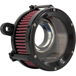 PartzBiz HD DS10102521 - Trask Chrome Assault Charge Stage 1 เครื่องฟอกอากาศไหลสูง Milwaukee 8 Harley 17 | TM-1023CH
