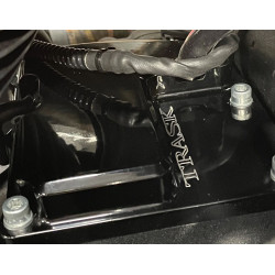 PartzBiz HD DS11050258 - Trask TM-2041BK Check m8 Vented Trans Transmission ฝาครอบด้านบน Harley M8 Fit 17-Up