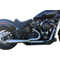 PartzBiz HD DS18002475 - Trask TM-5052 Stainlesss 2-1 Assault Exhaust Full System Harley Softail M8 18-Up 1800-2475 18002475 miwaukee eight best for buy heritage slim fat boy bob deluxe sport glide pipe silencer muffler header