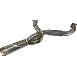 PartzBiz HD DS18002559 - Trask TM-5120 Stainless Big Sexy 2-1 High Performance Exhaust Harley FLH 07-16 | TM-5120
