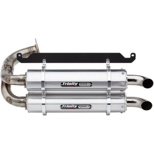 PartzBiz HD: 4402178-Trinity Racing TR-4169S Stage 5 Slip On Muffler Black Honda Talon 2019 1831-0964 18310964 ATV UTV off road performance upgrade slip on muffler pipe header best for