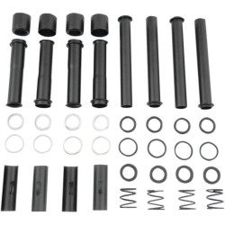 PartzBiz HD DS09280042 - Drag Specialties Satin Black Pushrod Tubes Covers for Harley Sportster XL 04-16 - 0928-0042
