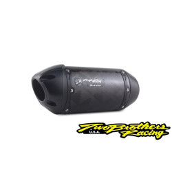 PartzBiz HD TBR005-4070107-S1B - Two Brothers 005-4070107-S1B Black Carbon S1R Full System 13-19 Yamaha FZ07 594780