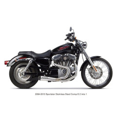 PartzBiz HD TBR005-4110199 - Two Brothers 005-4110199 Stainless Comp-S 2-Into-1 Full System 04-13 Sportster 597741 XL