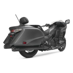PartzBiz HD TBR005-4150499D-B - Two Brothers 005-4150499D-B Black Comp-S Dual Slip-On Muffler 12-17 Honda GL1800 592437