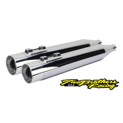 PartzBiz HD TBR005-4380499D-P - Two Brothers 005-4380499D-P Polished Dual Slip On Mufflers 95-16 Harley FLH FLT 597727 exhaust touring electra glide PartzBiz HD TBR005-4380499D-P - Two Brothers 005-4380499D-P Polished Dual Slip On Mufflers 95-16 Harley FLH FLT 597727 exhaust touring electra glide