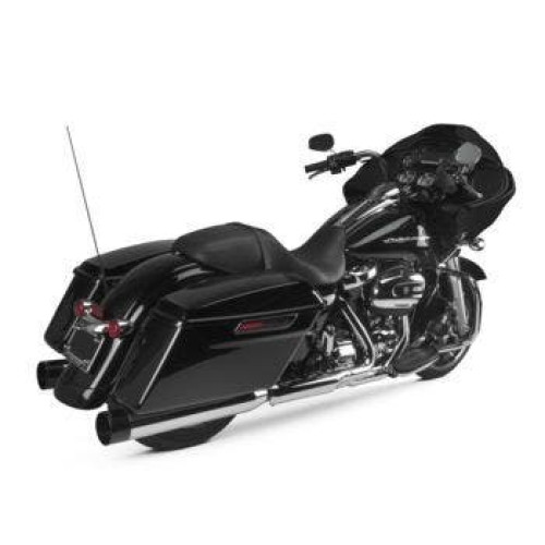 PartzBiz HD: 4402007-Two Brothers 005-4560499D Chrome Comp-S Shorty 2-1 Dual Slip On 17-19 Harley M8 597730 2 into 1 performance headers exhaust ceramic polished stainless steel 