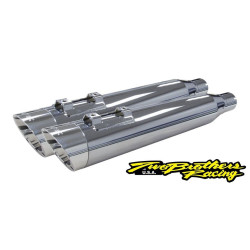 PartzBiz HD TBR005-4560499D-PS - Two Brothers 005-4560499D-PS Chrome Comp-S Shorty 2-1 Dual Slip On 17-19 Harley M8 597013 2 into 1 performance headers exhaust ceramic polished stainless steel slash cut PartzBiz HD TBR005-4560499D-PS - Two Brothers 005-4560499D-PS Chrome Comp-S Shorty 2-1 Dual Slip On 17-19 Harley M8 597013 2 into 1 performance headers exhaust ceramic polished stainless steel slash cut