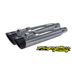 PartzBiz HD TBR005-4560499D-S - Two Brothers 005-4560499D-S Chrome Comp-S Shorty 2-1 Dual Slip On 17-19 Harley M8 597015 2 into 1 performance headers exhaust ceramic polished stainless steel PartzBiz HD TBR005-4560499D-S - Two Brothers 005-4560499D-S Chrome Comp-S Shorty 2-1 Dual Slip On 17-19 Harley M8 597015 2 into 1 performance headers exhaust ceramic polished stainless steel